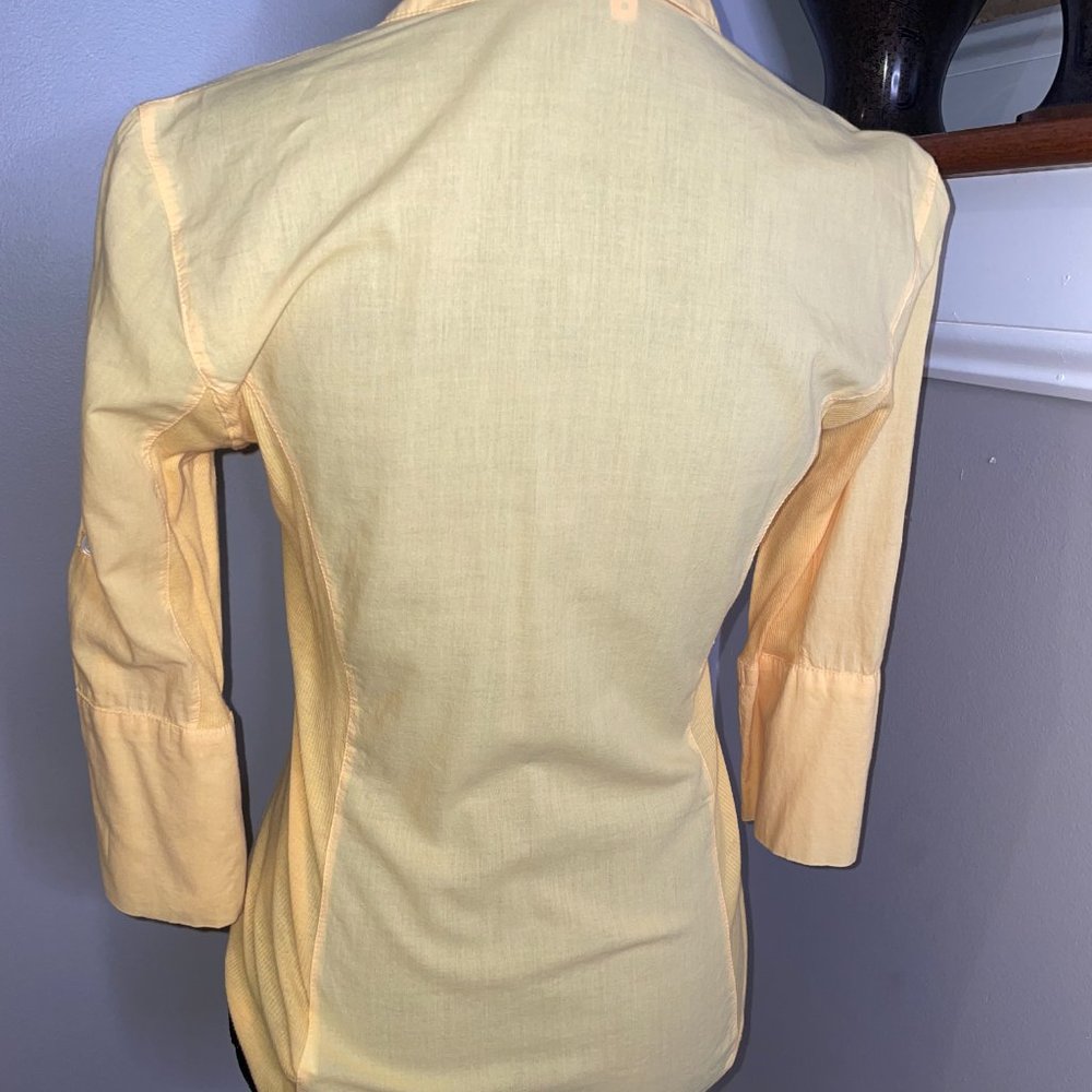 James Perse Contrast Ribbed Surplus Shirt - Picture 3 of 6